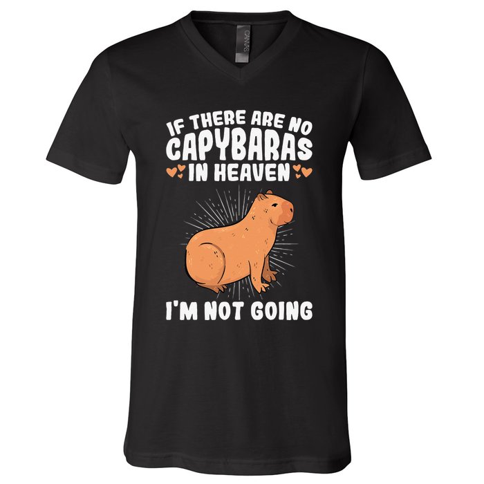 if there are no capybaras capybara  Rodent Lover  V-Neck T-Shirt