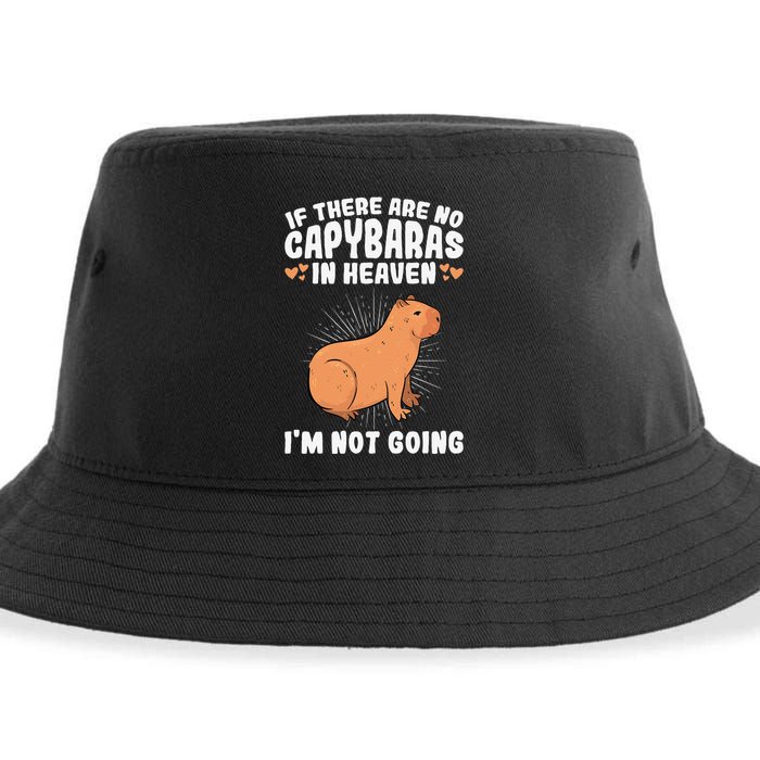 if there are no capybaras capybara  Rodent Lover  Sustainable Bucket Hat