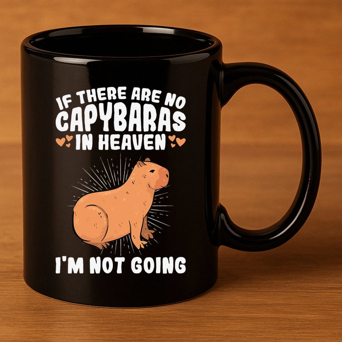 if there are no capybaras capybara  Rodent Lover  11oz C Handle Ceramic Mug