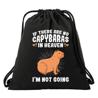if there are no capybaras capybara  Rodent Lover  Drawstring Bag