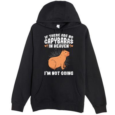 if there are no capybaras capybara  Rodent Lover  Premium Pullover Hoodie