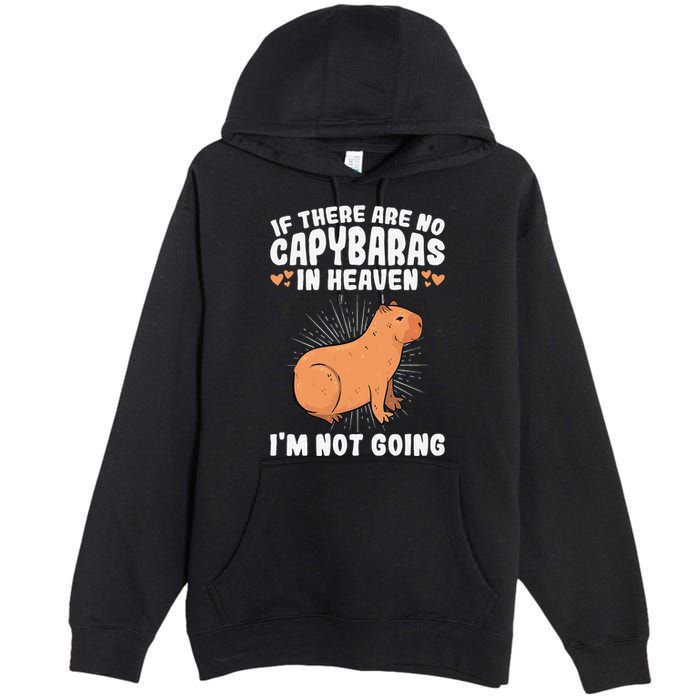 if there are no capybaras capybara  Rodent Lover  Premium Pullover Hoodie