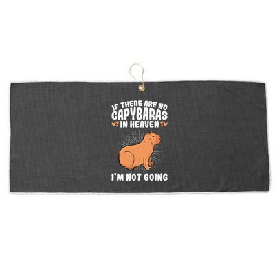 if there are no capybaras capybara  Rodent Lover  Large Microfiber Waffle Golf Towel