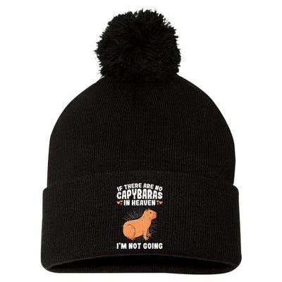 if there are no capybaras capybara  Rodent Lover  Pom Pom 12in Knit Beanie