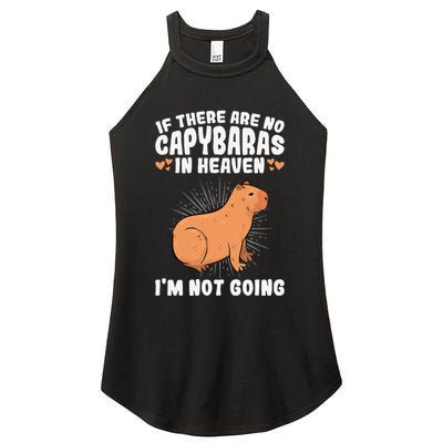 if there are no capybaras capybara  Rodent Lover  Women's Perfect Tri Rocker Tank