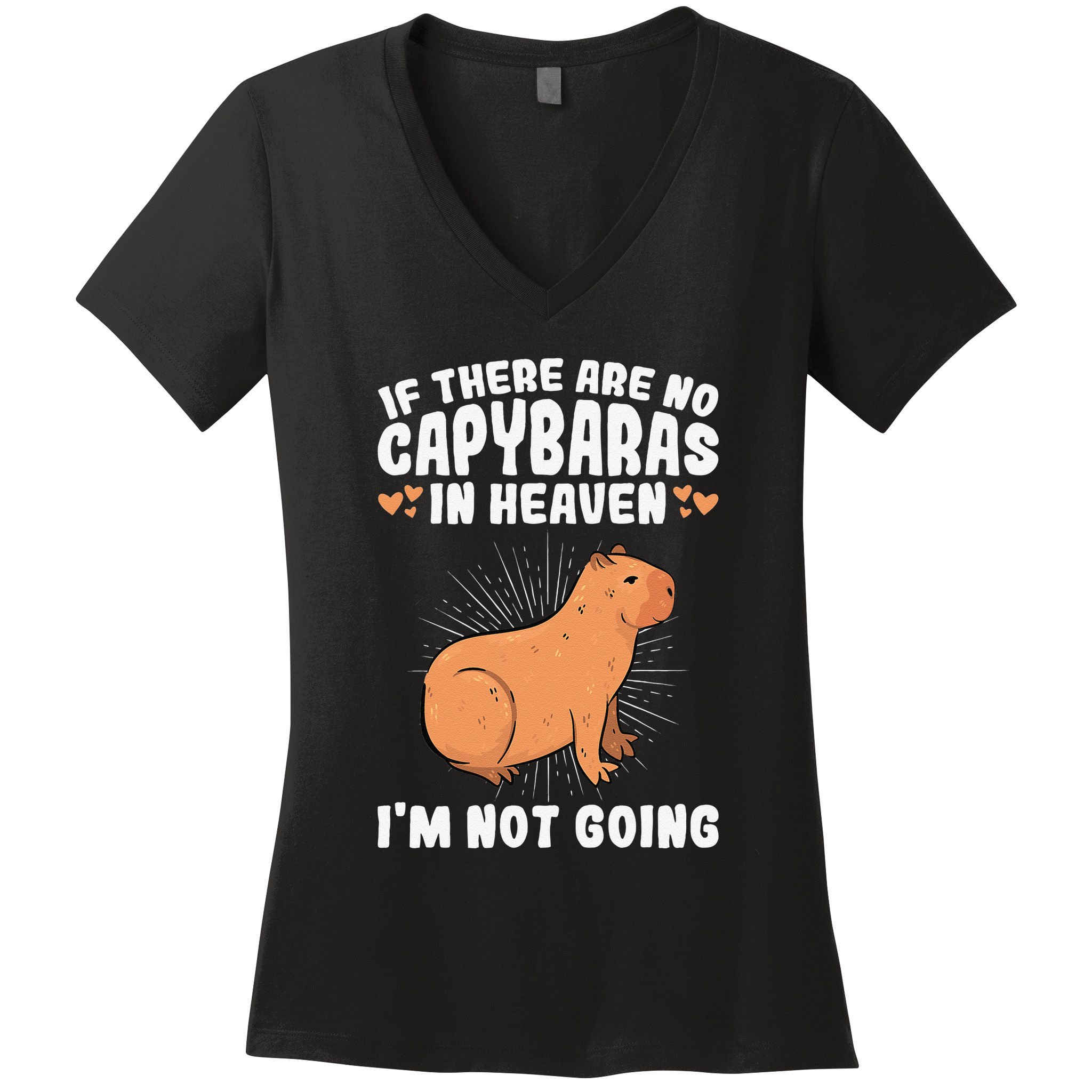 if there are no capybaras capybara  Rodent Lover  Women's V-Neck T-Shirt
