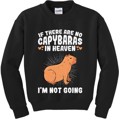 if there are no capybaras capybara  Rodent Lover  Kids Sweatshirt