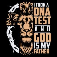 I Took A Dna Test God Is My Father USA-Made Doggie Bandana