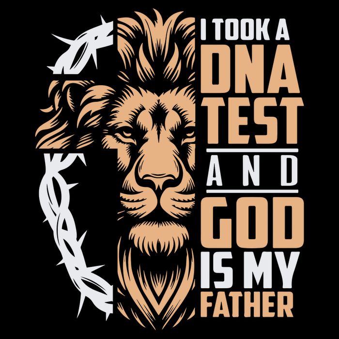 I Took A Dna Test God Is My Father USA-Made Doggie Bandana