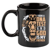 I Took A Dna Test God Is My Father 11oz C Handle Ceramic Mug