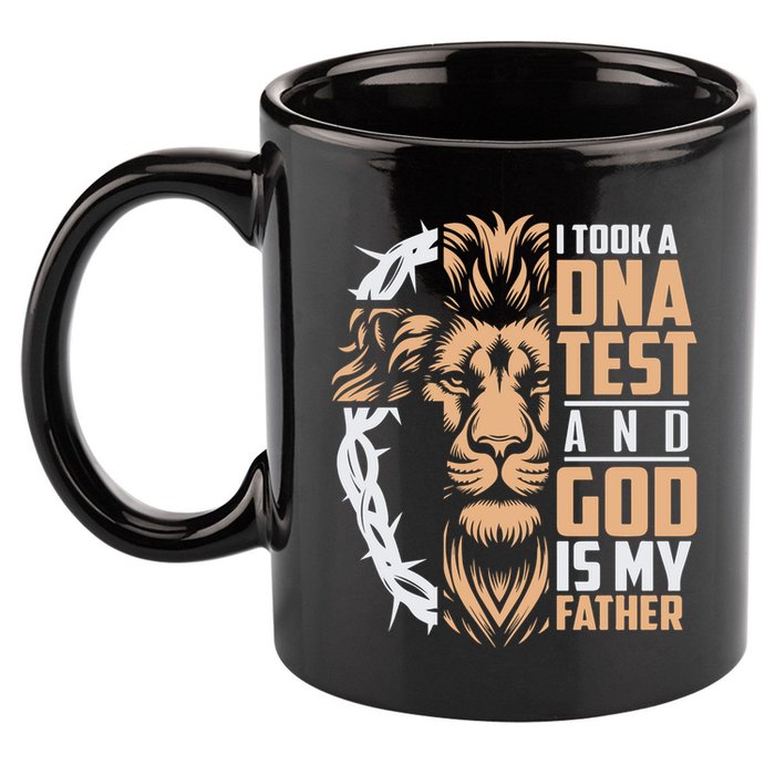 I Took A Dna Test God Is My Father 11oz C Handle Ceramic Mug