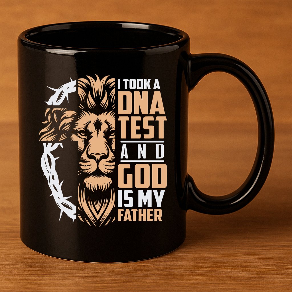 I Took A Dna Test God Is My Father 11oz C Handle Ceramic Mug