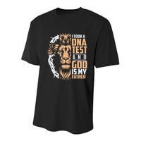 I Took A Dna Test God Is My Father Youth Performance Sprint T-Shirt