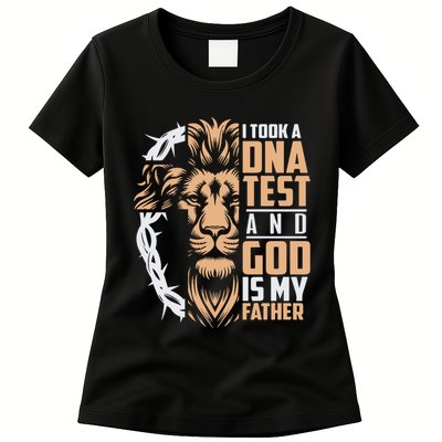 I Took A Dna Test God Is My Father Womens T-Shirt
