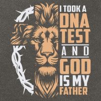 I Took A Dna Test God Is My Father Cotton Canvas Backpack