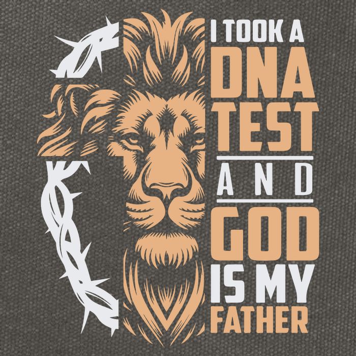 I Took A Dna Test God Is My Father Cotton Canvas Backpack