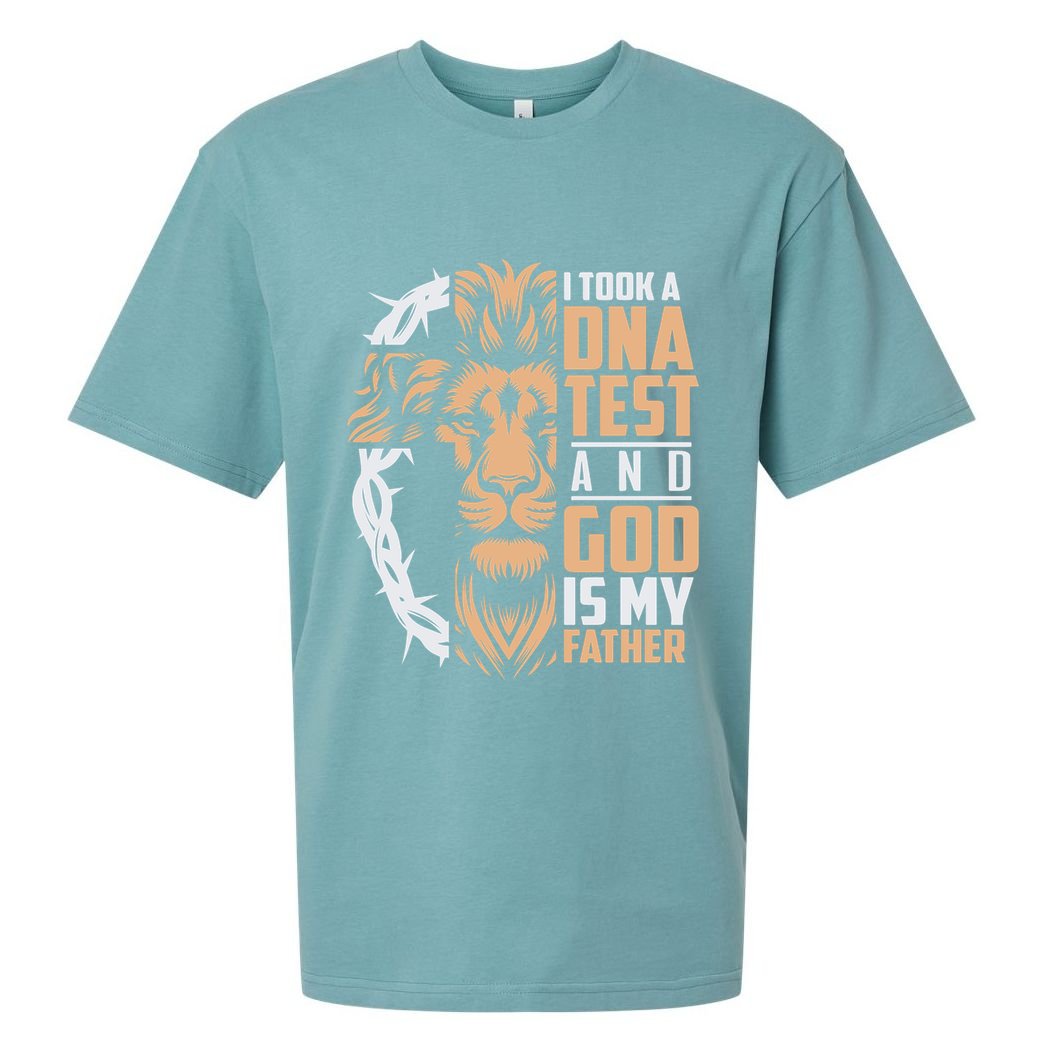 I Took A Dna Test God Is My Father Sueded Cloud Jersey T-Shirt