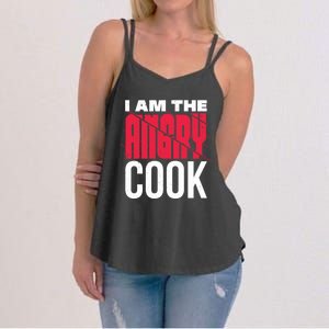 Im The Angry Cook A Warning For Others Cool Gift Women's Strappy Tank