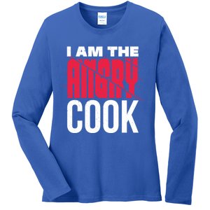 Im The Angry Cook A Warning For Others Cool Gift Ladies Long Sleeve Shirt