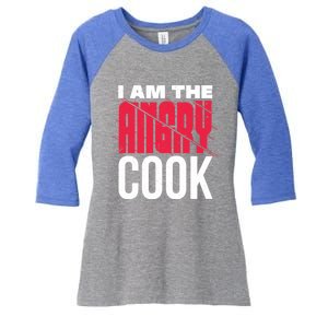 Im The Angry Cook A Warning For Others Cool Gift Women's Tri-Blend 3/4-Sleeve Raglan Shirt