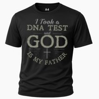 I Took A DNA Test And God Is My Father Funny Christian Cooling Performance Crew T-Shirt