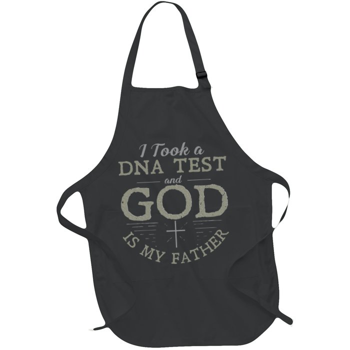 I Took A DNA Test And God Is My Father Funny Christian Apron