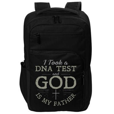 I Took A DNA Test And God Is My Father Funny Christian Impact Tech Backpack