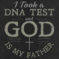 I Took A DNA Test And God Is My Father Funny Christian Adult Drive Performance Visor