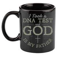 I Took A DNA Test And God Is My Father Funny Christian 11oz C Handle Ceramic Mug