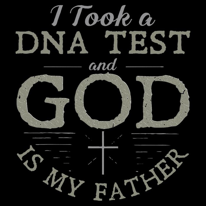 I Took A DNA Test And God Is My Father Funny Christian 16 in Basic Backpack