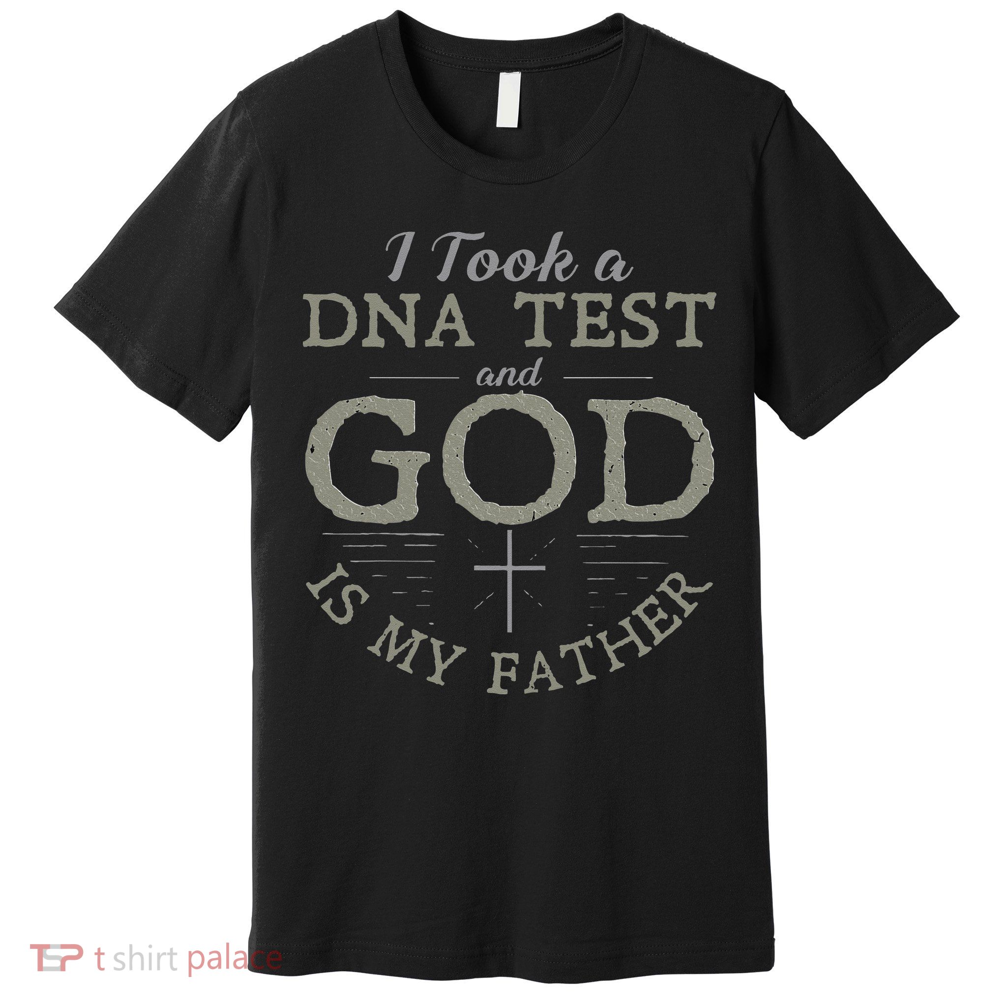 I Took A DNA Test And God Is My Father Funny Christian Premium T-Shirt
