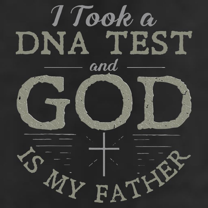 I Took A DNA Test And God Is My Father Funny Christian Golf Towel