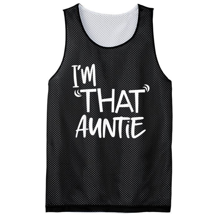 I'm That Auntie Funny Best Aunt Tee Mesh Reversible Basketball Jersey Tank