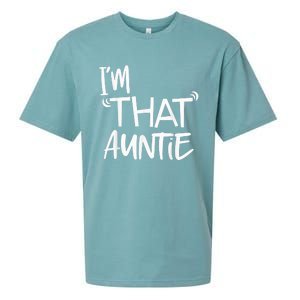 I'm That Auntie Funny Best Aunt Tee Sueded Cloud Jersey T-Shirt