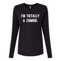 I'm Totally A Zombie Womens Cotton Relaxed Long Sleeve T-Shirt