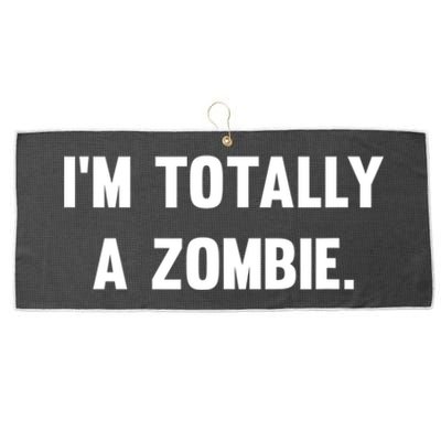 I'm Totally A Zombie Large Microfiber Waffle Golf Towel