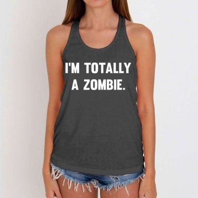 I'm Totally A Zombie Women's Knotted Racerback Tank