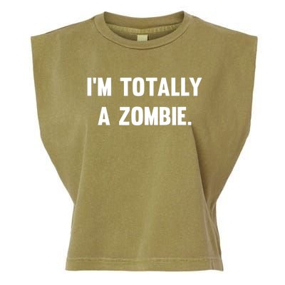 I'm Totally A Zombie Garment-Dyed Women's Muscle Tee