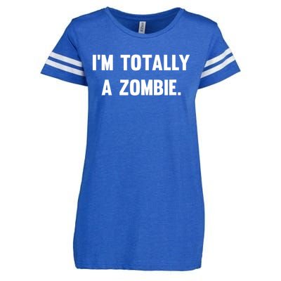 I'm Totally A Zombie Enza Ladies Jersey Football T-Shirt