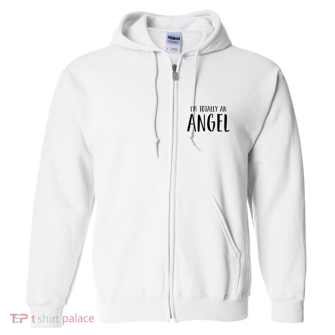IM Totally An Angel Funny Halloween Christmas Gifts Full Zip Hoodie