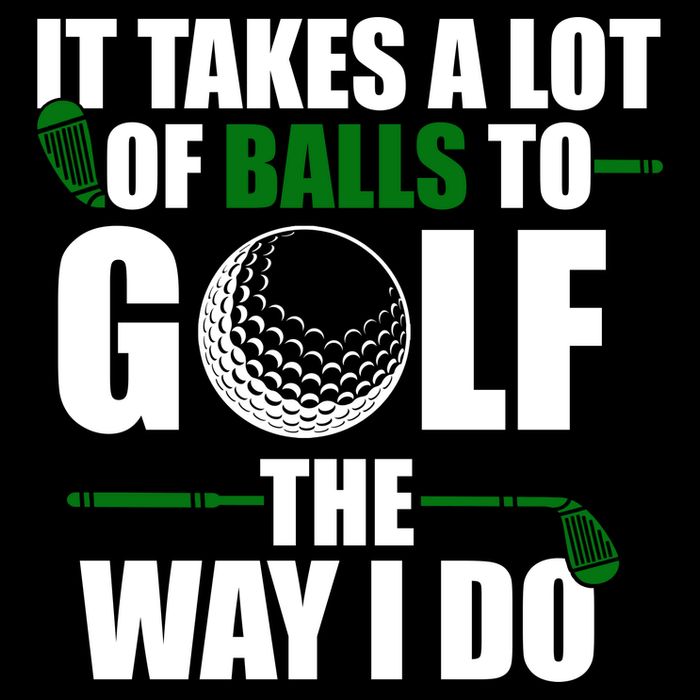 It Takes A Lot Of Balls To Golf The Way I Do Funny Golfer 16 in Basic Backpack