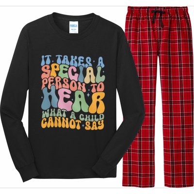 It Takes A Special Person To Hear What A Child Cannot Say Long Sleeve Pajama Set