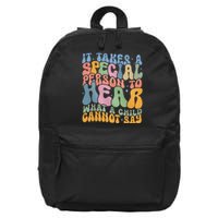 It Takes A Special Person To Hear What A Child Cannot Say 16 in Basic Backpack