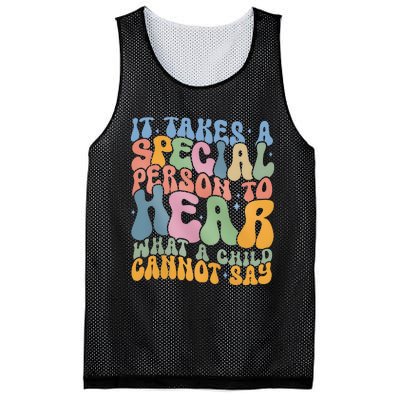 It Takes A Special Person To Hear What A Child Cannot Say Mesh Reversible Basketball Jersey Tank