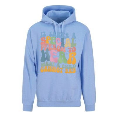 It Takes A Special Person To Hear What A Child Cannot Say Unisex Surf Hoodie