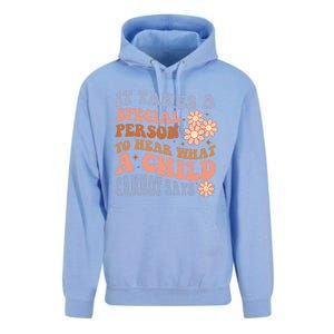 It Takes A Special Person To Hear What A Cannot Say Gift Unisex Surf Hoodie