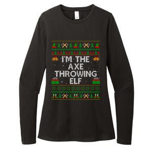 I'm The Axe Throwing Elf Ugly Axe Thrower Christmas Cool Gift Womens CVC Long Sleeve Shirt