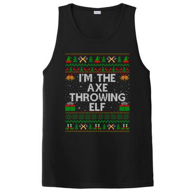 I'm The Axe Throwing Elf Ugly Axe Thrower Christmas Cool Gift PosiCharge Competitor Tank