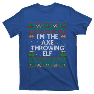 I'm The Axe Throwing Elf Ugly Axe Thrower Christmas Cool Gift T-Shirt