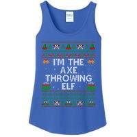 I'm The Axe Throwing Elf Ugly Axe Thrower Christmas Cool Gift Ladies Essential Tank